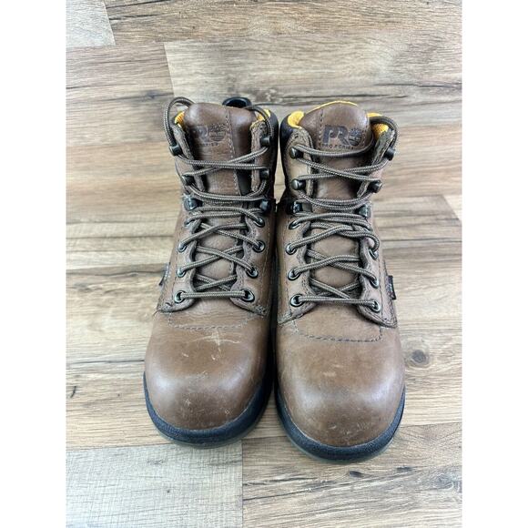 Womens Timberland Pro Titan Brown Work Safety Toe Boots 26388 Size 8M - Picture 6 of 8